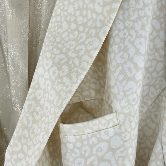 Soft Surroundings Leontine Ponte Animal Blazer Jacket Cream Womens Plus Size 2X - Picture 10 of 16